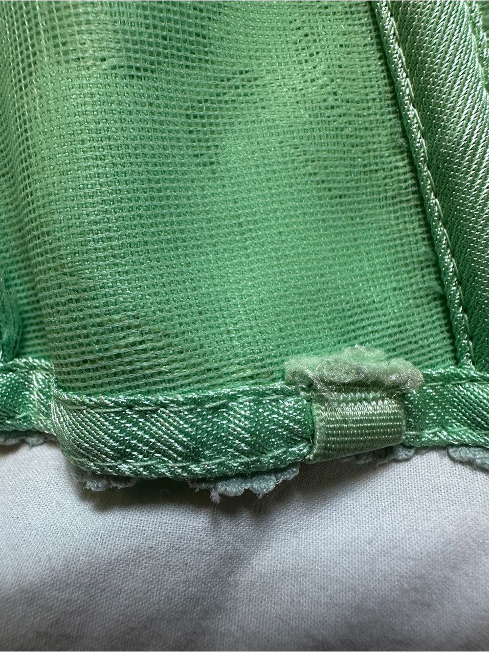 Y2K Frederick's of Hollywood Mint Green Lace-Trim Bustier Corset - Picture 5 of 5